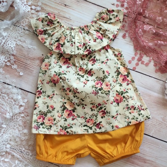 Other - Boutique Baby Girls Swing Top & Shorts